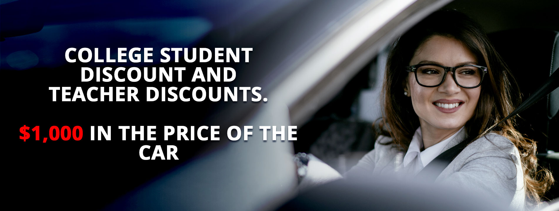 College student discount and teacher discounts